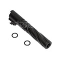 5KU 4.3 pouces CNC Aluminium Tornade Style Spirale Canon Extérieur +11mm CW sens horaire Convient pour Tokyo Marui Hi-Capa 4.3 GBB Pistolet Airsoft