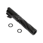 5KU 4.3 pouces CNC Aluminium Tornade Style Spirale Canon Extérieur +11mm CW sens horaire Convient pour Tokyo Marui Hi-Capa 4.3 GBB Pistolet Airsoft