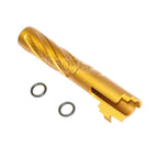 5KU 4.3 pouces CNC Aluminium Tornade Style Spirale Canon Extérieur +11mm CW sens horaire Convient pour Tokyo Marui Hi-Capa 4.3 GBB Pistolet Airsoft