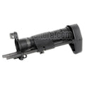 AirsoftEra CNC Aluminium Rétractable Crosse avec Adaptateur Convient pour CYMA Tokyo Marui MP5K Série AEG Fusil Noir