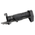 AirsoftEra CNC Aluminium Rétractable Crosse avec Adaptateur Convient pour CYMA Tokyo Marui MP5K Série AEG Fusil Noir