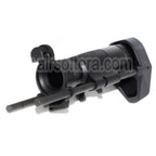 AirsoftEra CNC Aluminium Rétractable Crosse avec Adaptateur Convient pour CYMA Tokyo Marui MP5K Série AEG Fusil Noir