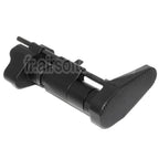 AirsoftEra CNC Aluminium Rétractable Crosse avec Adaptateur Convient pour CYMA Tokyo Marui MP5 Série AEG Fusil Noir