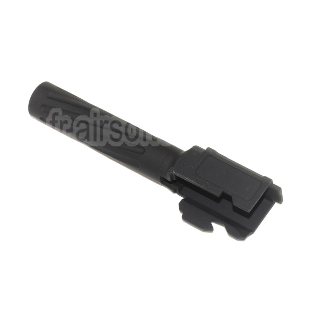 APS EMG 98mm/112mm Fluted Spirale Canon Extérieur +12mm CW sens horaire Convient pour APS EMG F1 Firearms BSF Série GBB Pistolet Airsoft Noir