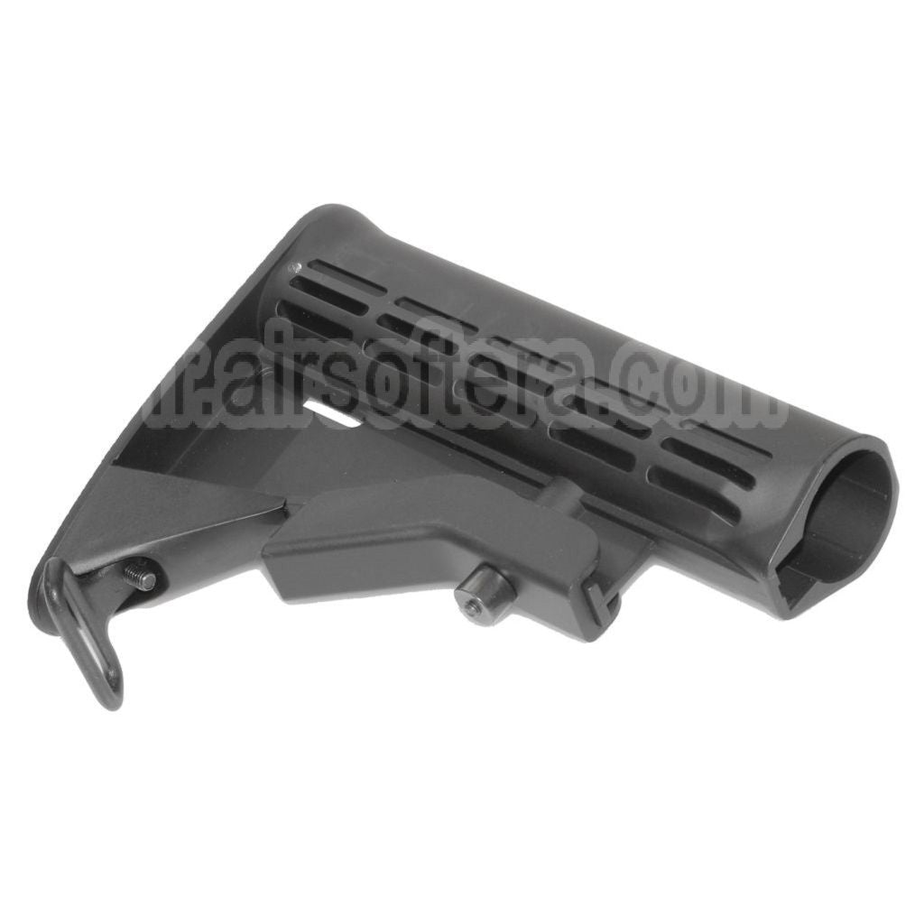 AirsoftEra 165mm Polymère Crosse Convient pour M4 M16 Série AEG Fusil Noir
