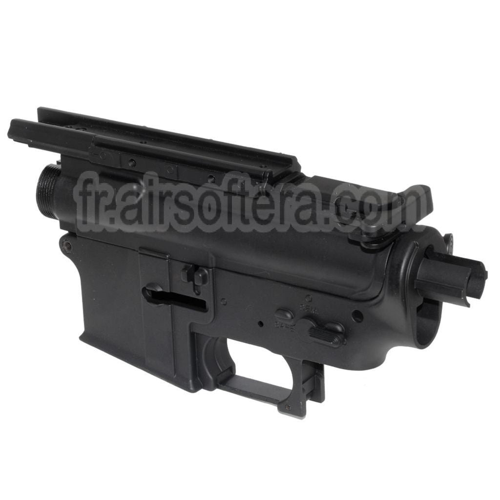Golden Eagle Haut Bas Métal Boîtier Convient pour JG Golden Eagle Tokyo Marui M4 S-System AEG Fusil Airsoft Noir