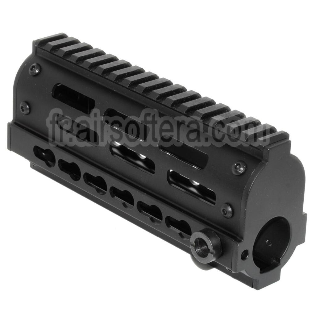 Golden Eagle 170mm FightLite MCR Keymod RAS Rail de Garde-Main Convient pour JG6661 Tokyo Marui M4 Série AEG Fusil Airsoft Noir