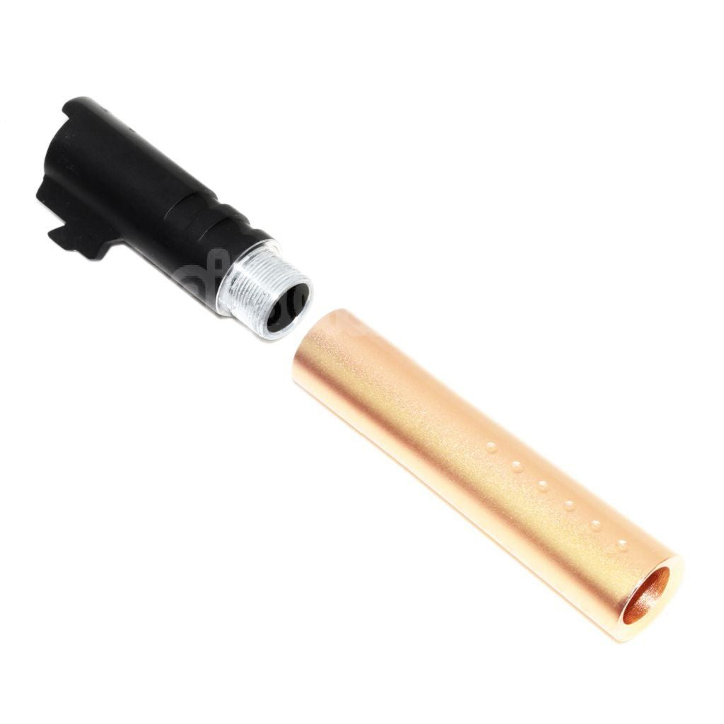 DOUBLE cloche 124mm/128mm V12 Style Canon extérieur ensemble convient pour DOUBLE cloche armée Tokyo Marui 1911 GBB Pistolet Airsoft