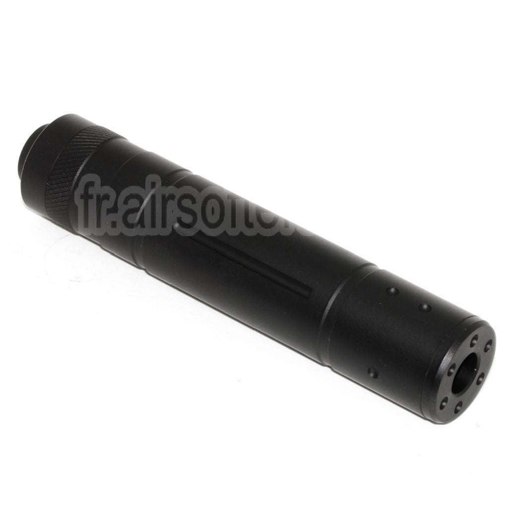 DOUBLE BELL 155mm x 32mm Silencieux Convient pour -14mm CCW sens antihoraire Fusil Airsoft Noir