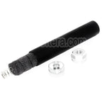 DOUBLE BELL 194mm/204mm x 35mm Silencieux Convient pour -14mm CCW sens antihoraire Fusil Airsoft Noir/Argent