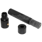 DOUBLE BELL 173mm/203mm x 34mm MPX QD Silencieux avec Frein de Bouche Convient pour -14mm CCW sens antihoraire Canon Fusil Airsoft Noir