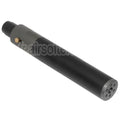 DOUBLE BELL 200mm/230mm x 35mm MPX-M-QD Silencieux avec Frein de Bouche Convient pour -14mm CCW sens antihoraire Canon Fusil Airsoft Noir/Gris