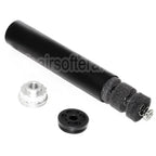 DOUBLE BELL 198mm/204mm x 43mm Silencieux Convient pour -14mm CCW sens antihoraire Fusil Airsoft Noir/Argent