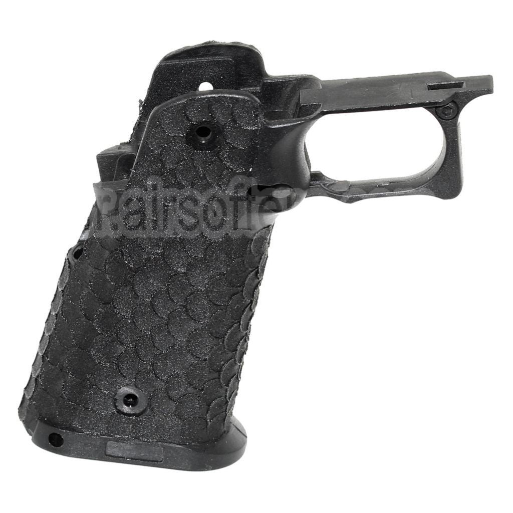 ARMY ARMAMENT Poisson Écaille Pointillé Pistolet Poignée Le Châssis Convient pour R601 TTI Combat Master EMG AW WE Tokyo Marui Hi-Capa Série GBB Pistolet Airsoft Noir