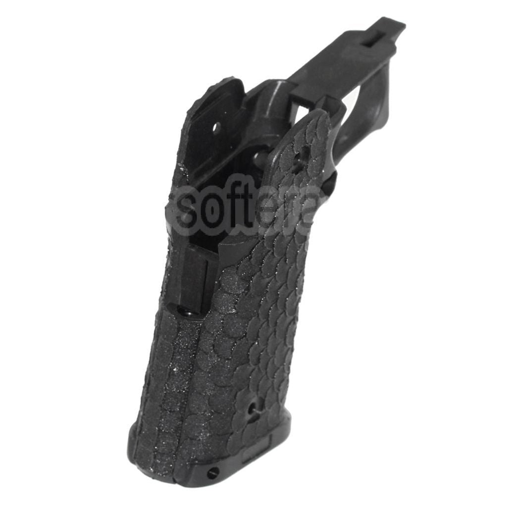 ARMY ARMAMENT Poisson Écaille Pointillé Pistolet Poignée Le Châssis Convient pour R601 TTI Combat Master EMG AW WE Tokyo Marui Hi-Capa Série GBB Pistolet Airsoft Noir