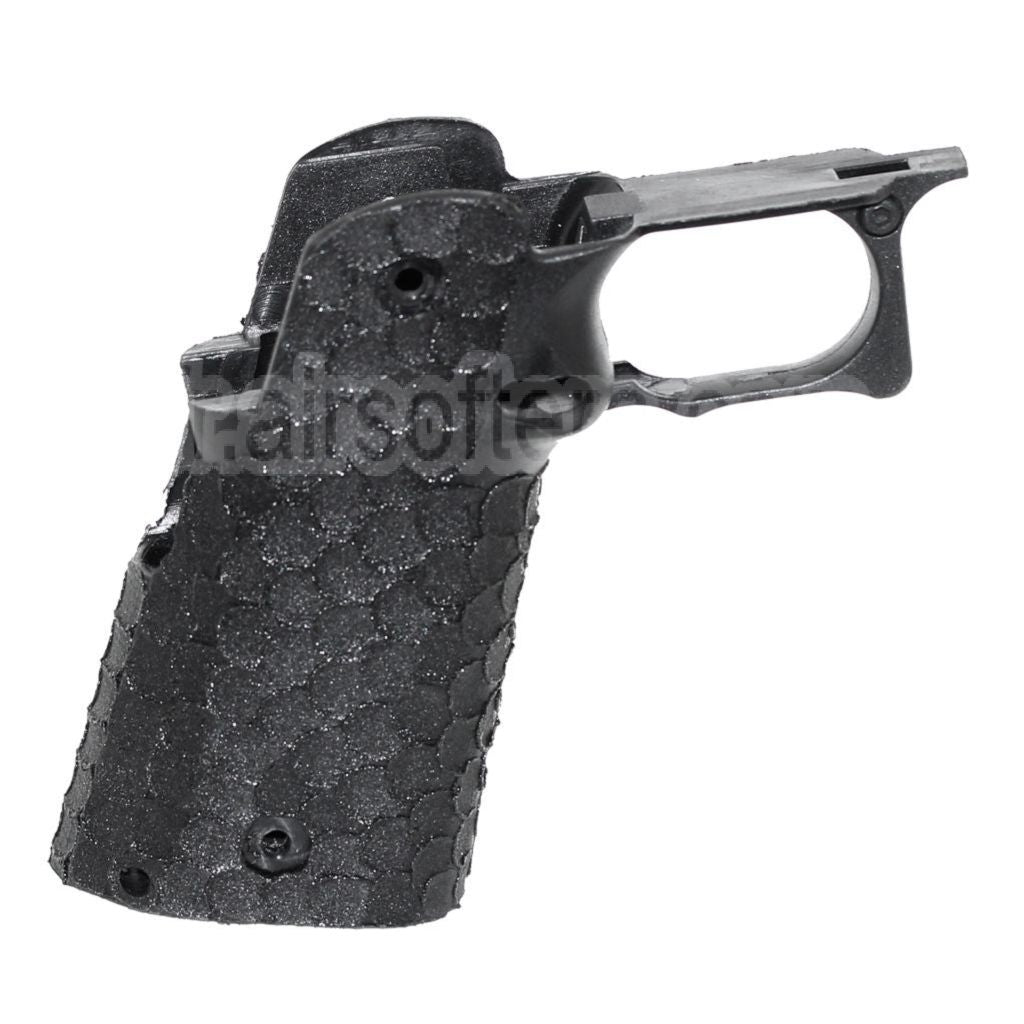 ARMY ARMAMENT Poisson Écaille Pointillé Pistolet Poignée Le Châssis Convient pour R607 DVC Carry EMG AW WE Tokyo Marui Hi-Capa Série GBB Pistolet Airsoft Noir