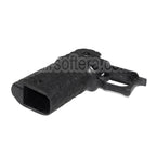 ARMY ARMAMENT Poisson Écaille Pointillé Pistolet Poignée Le Châssis Convient pour R607 DVC Carry EMG AW WE Tokyo Marui Hi-Capa Série GBB Pistolet Airsoft Noir