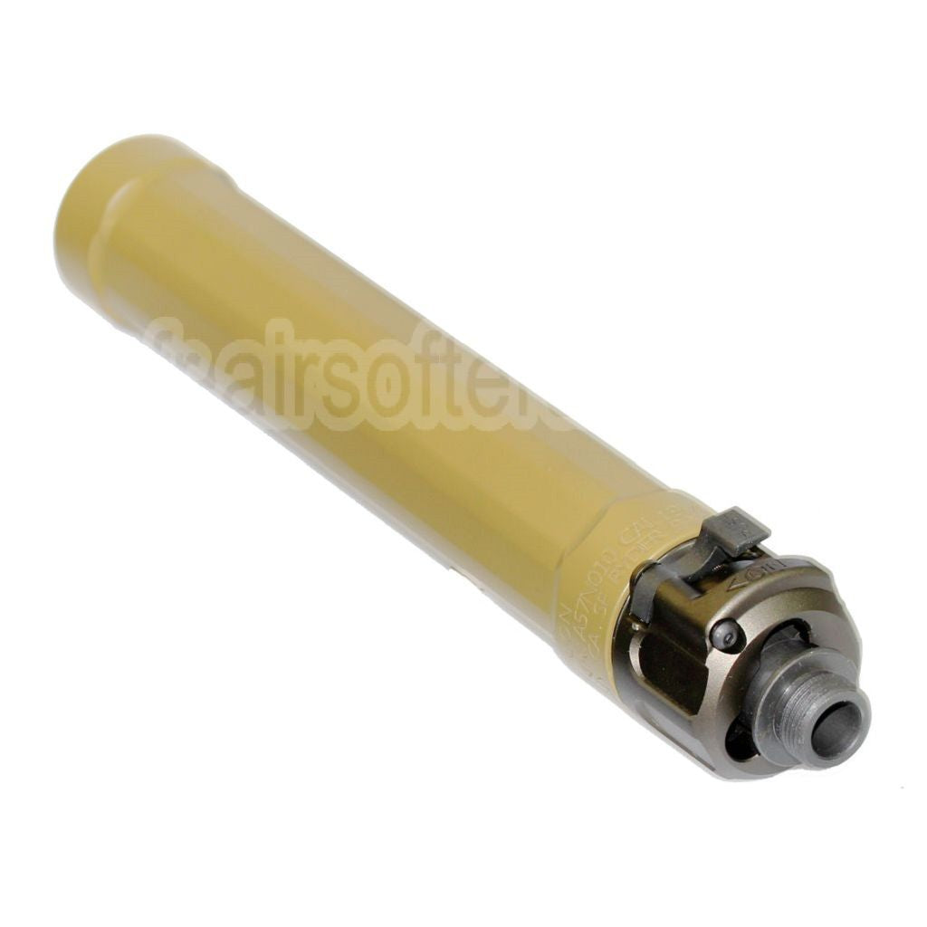 5KU 187mm Ryder 9 MP5 Silencieux avec +14mm CW sens horaire fileté Frein de Bouche Convient pour CYMA MP5 Série AEG SMG Fusil Airsoft