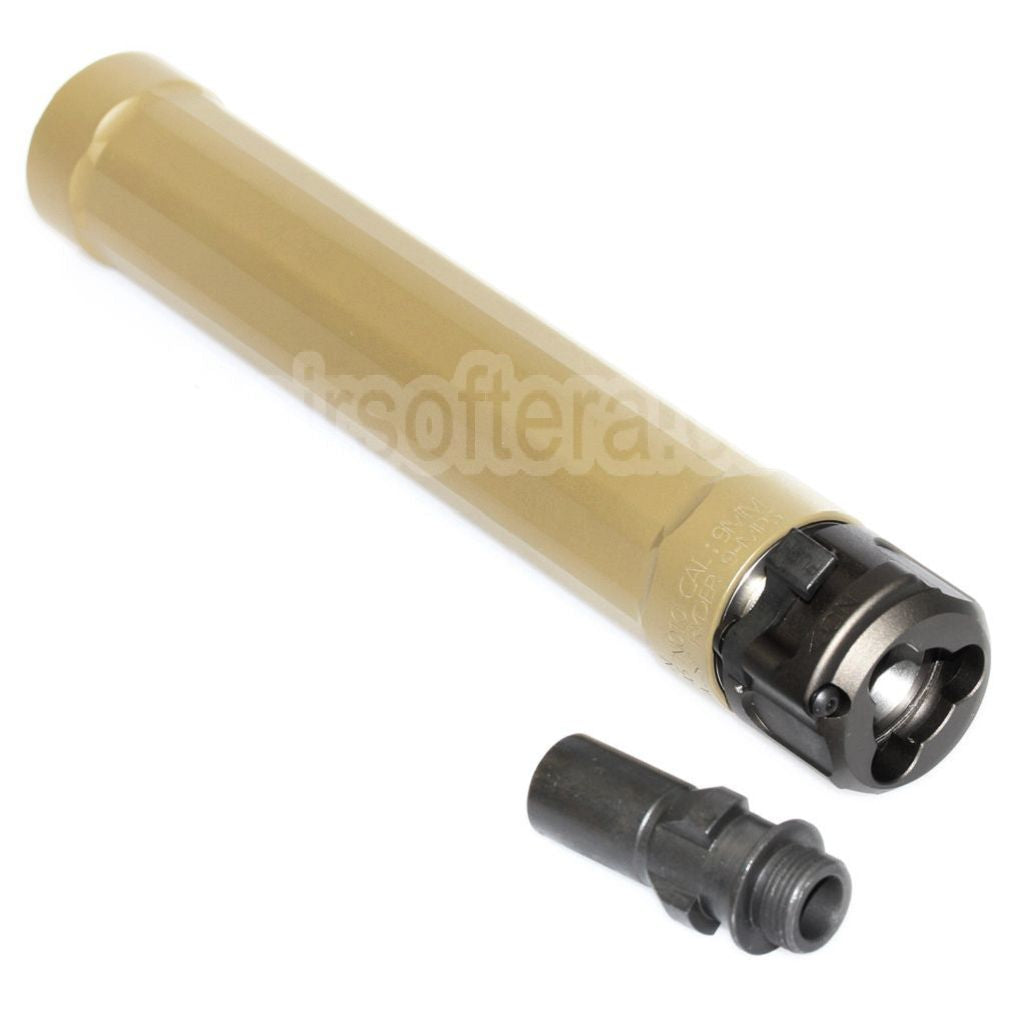 5KU 187mm Ryder 9 MP5 Silencieux avec +14mm CW sens horaire fileté Frein de Bouche Convient pour CYMA MP5 Série AEG SMG Fusil Airsoft