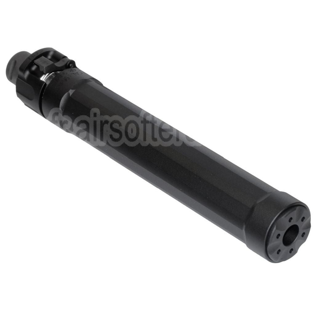 5KU 187mm Ryder 9 MP5 Silencieux avec +12mm CW sens horaire fileté Frein de Bouche Convient pour WE (WE-TECH) MP5 Série AEG SMG Fusil Airsoft