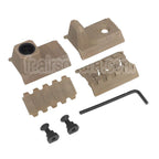 DOUBLE BELL Polymère Butée de Main Kit Convient pour M-Lok Rail de Garde-Main
