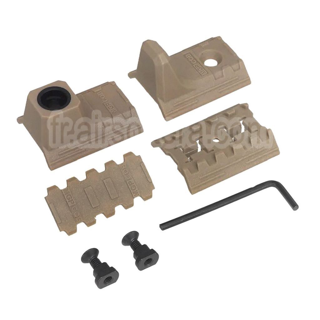 DOUBLE BELL Polymère Butée de Main Kit Convient pour M-Lok Rail de Garde-Main