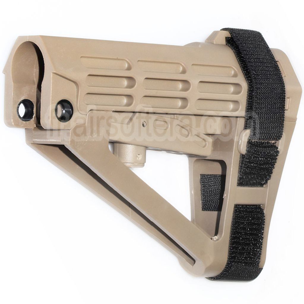 DOUBLE BELL 180mm Polymère Crosse Convient pour M4 Série GBB Fusil Airsoft