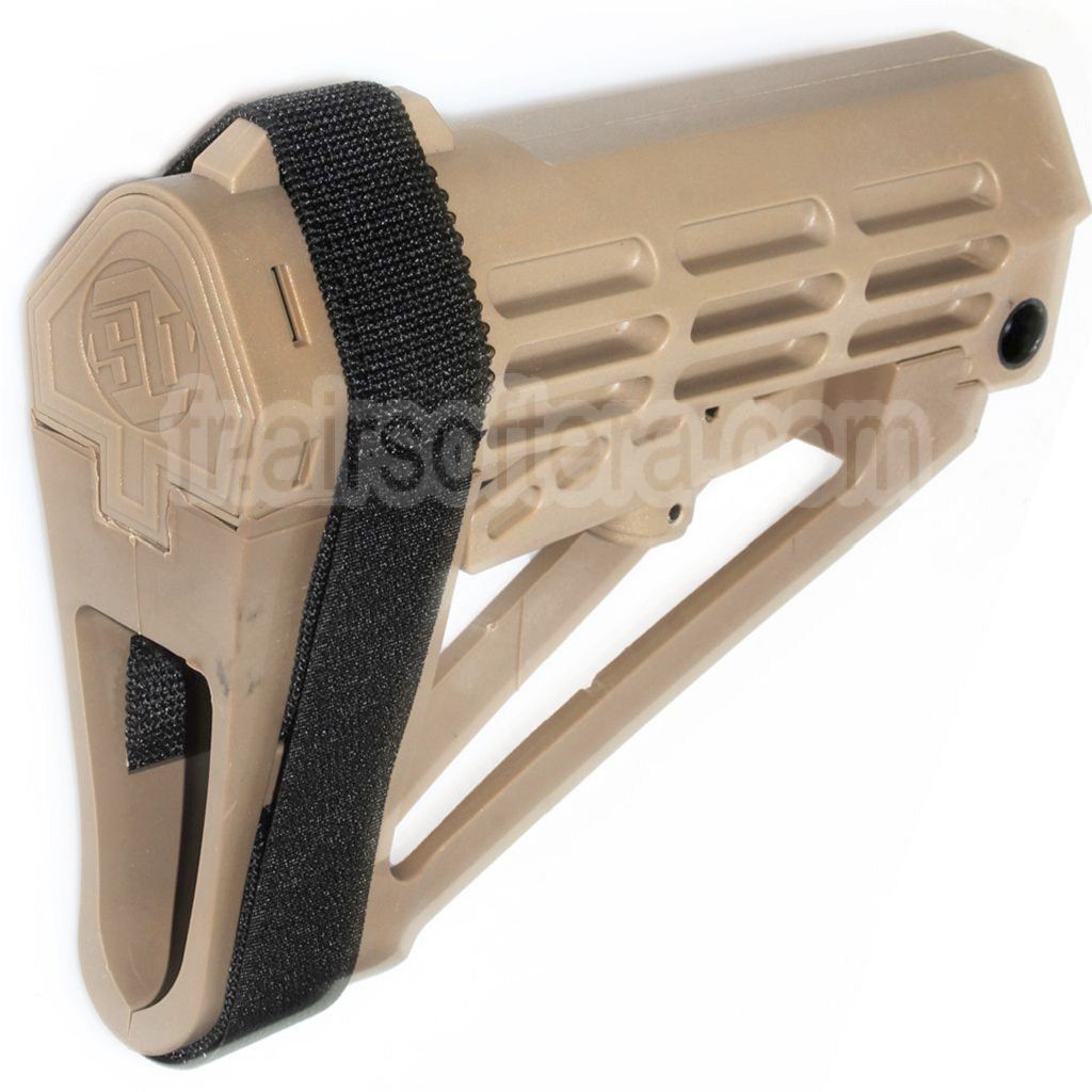 DOUBLE BELL 180mm Polymère Crosse Convient pour M4 Série GBB Fusil Airsoft