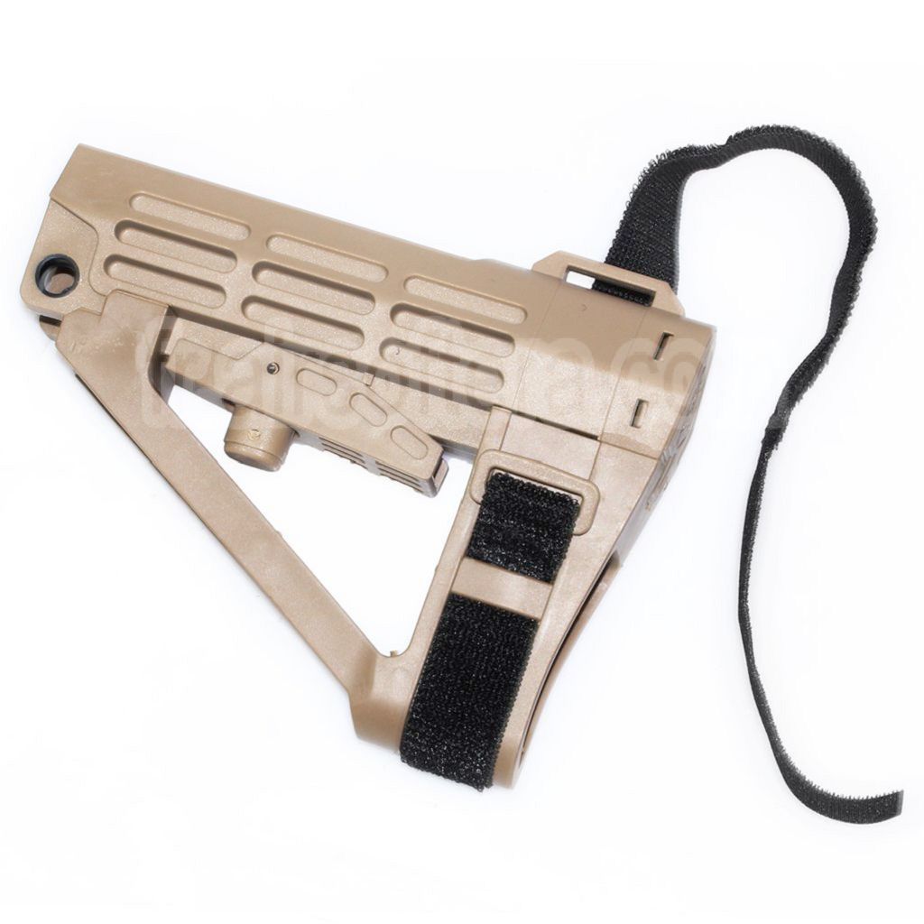 DOUBLE BELL 180mm Polymère Crosse Convient pour M4 Série GBB Fusil Airsoft