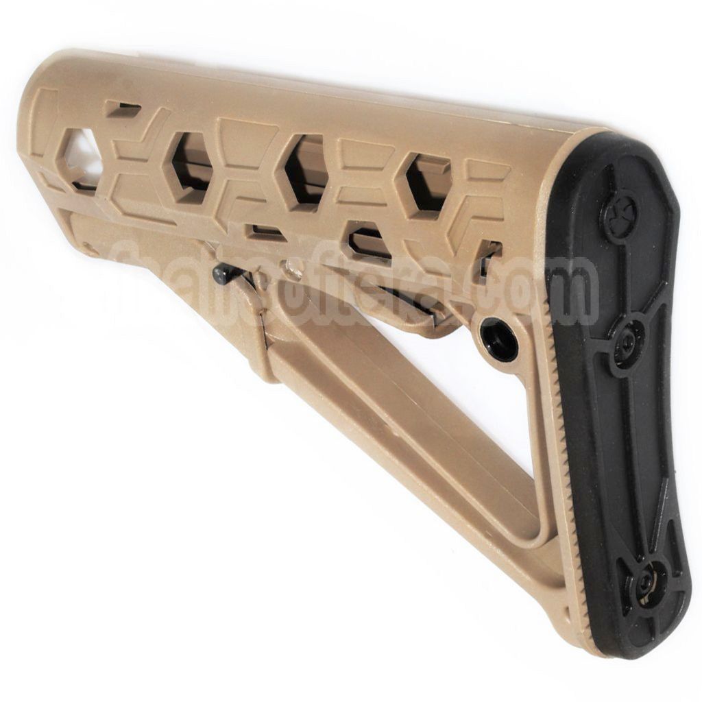 DOUBLE BELL 183mm Polymère Crosse Convient pour M4 Série GBB Fusil Airsoft