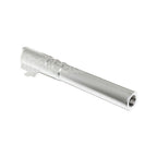 E&C 5 Pouces 123/127mm Acier Canon Extérieur +12mm CW sens horaire Convient pour E&C Tokyo Marui Hi-Capa 5.1 Série GBB Pistolet Airsoft Argent