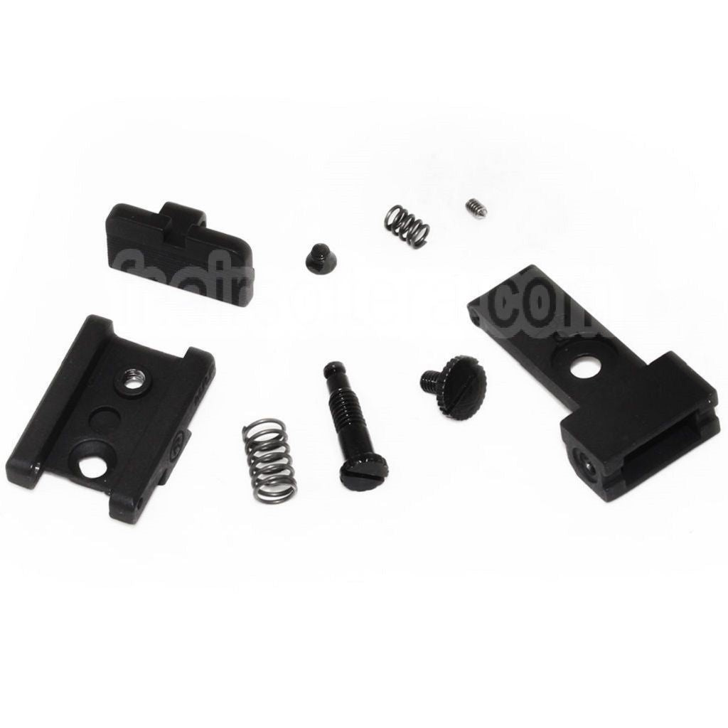 E&amp;C Hausse Convient pour E&amp;C Tokyo Marui Hi-Capa Série GBB Pistolet Airsoft Noir