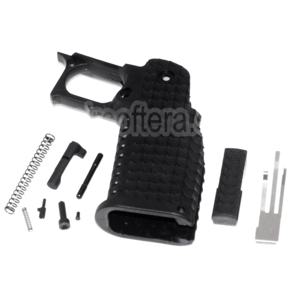 E&amp;C Polymère Pistolet Poignée Le Châssis Ensemble Convient pour E&amp;C Tokyo Marui Hi-Capa Série GBB Pistolet Airsoft Noir