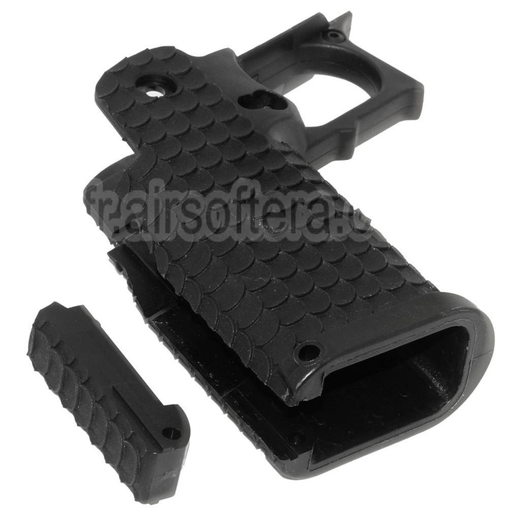 E&amp;C Combat Master Polymère Pistolet Poignée Le Châssis Convient pour E&amp;C Tokyo Marui Hi-Capa Série GBB Pistolet Airsoft Noir
