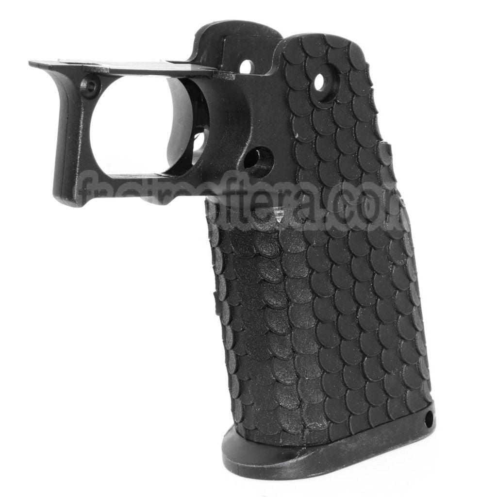 E&amp;C Combat Master Polymère Pistolet Poignée Le Châssis Convient pour E&amp;C Tokyo Marui Hi-Capa Série GBB Pistolet Airsoft Noir
