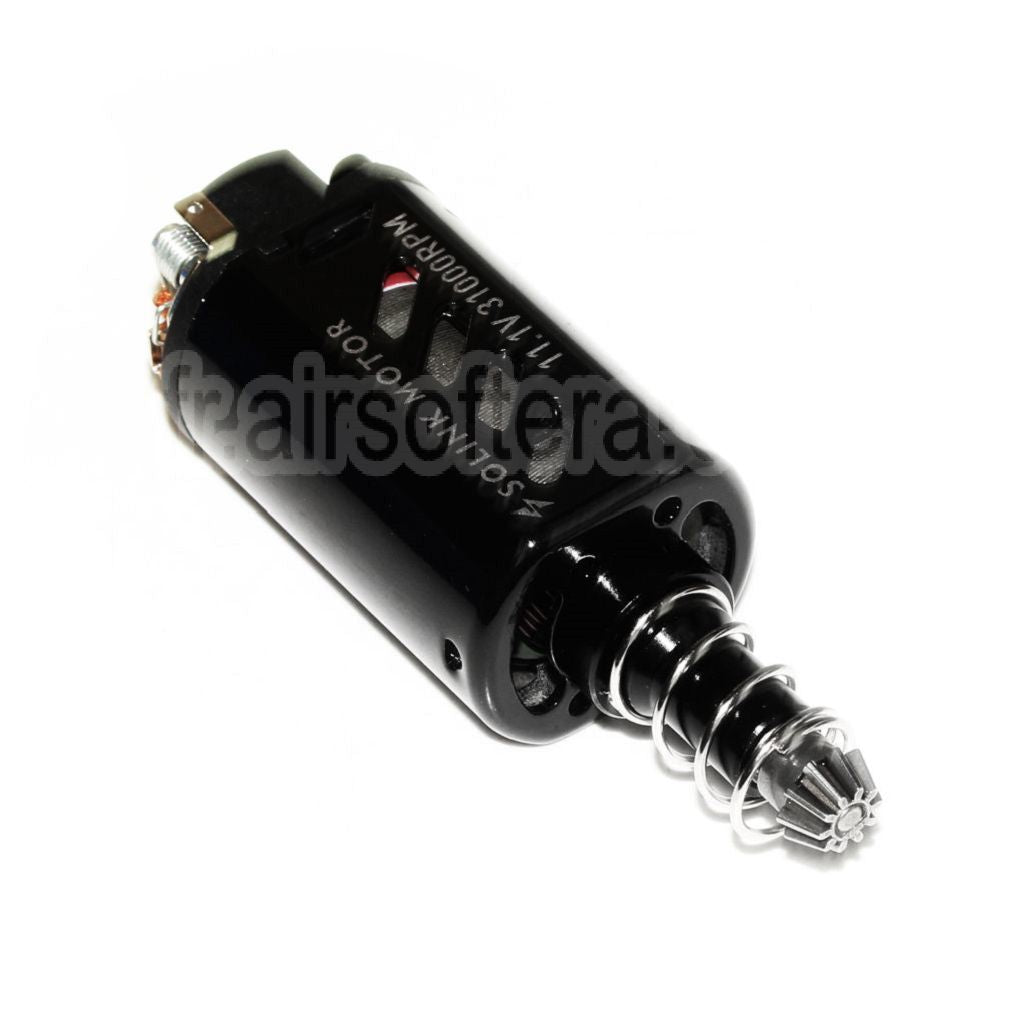 SOLINK Super Couple élevé Moteur Néodyme Aimant (Long Axe) 11.1V 31000RPM Convient pour M4 M16 MP5 G3 P90 Série V2 Vitesse Boîte AEG Fusil Airsoft