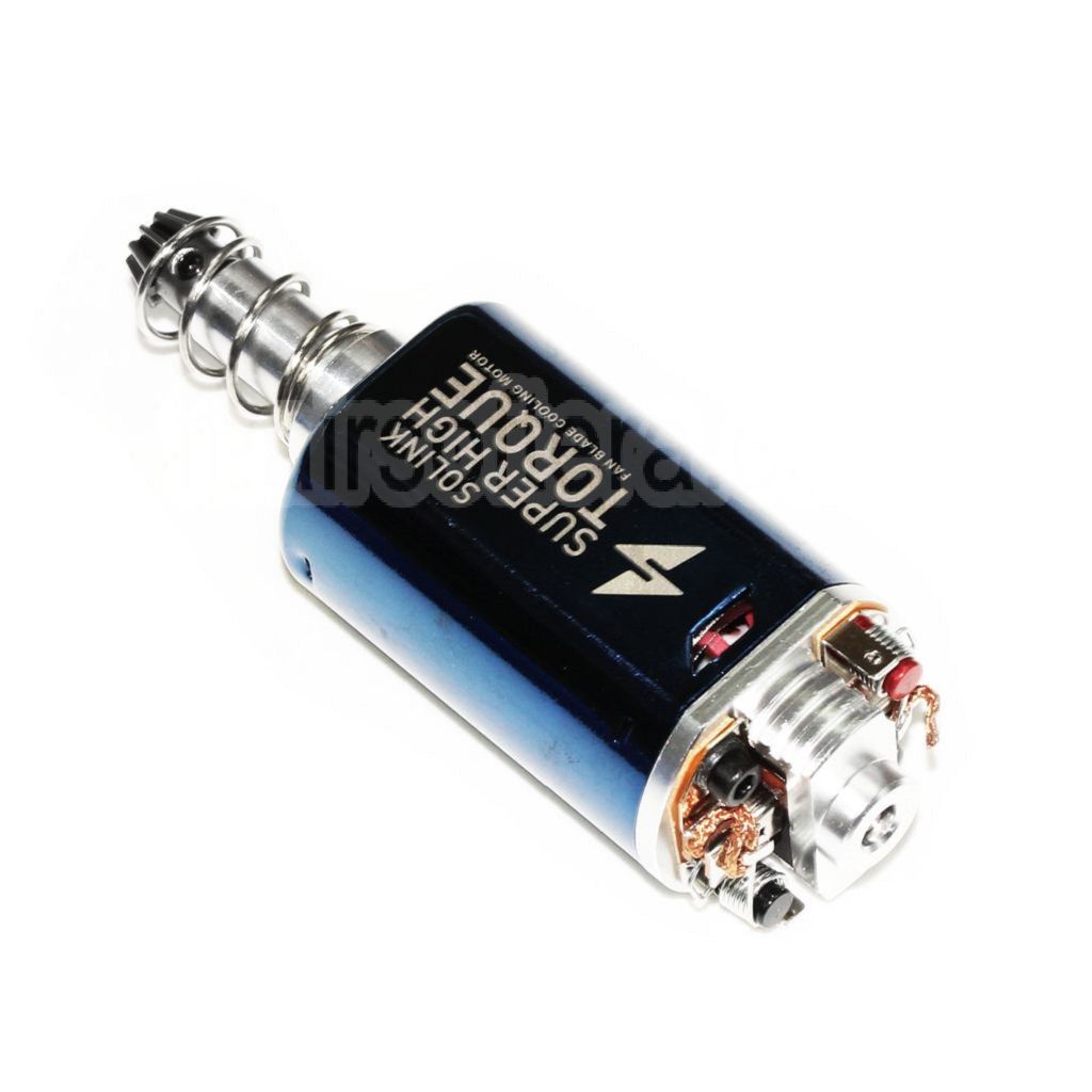 SOLINK Super Couple élevé Moteur (Long Axe) 11.1V 32000RPM Convient pour M4 M16 MP5 G3 P90 Série V2 Vitesse Boîte AEG Fusil Airsoft