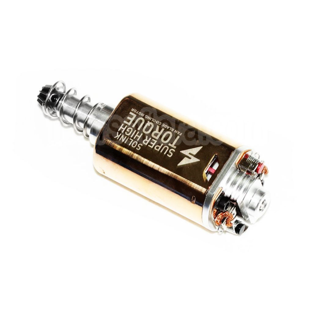 SOLINK Super Couple élevé Moteur (Long Axe) 11.1V 36000RPM Convient pour M4 M16 MP5 G3 P90 Série V2 Vitesse Boîte AEG Fusil Airsoft