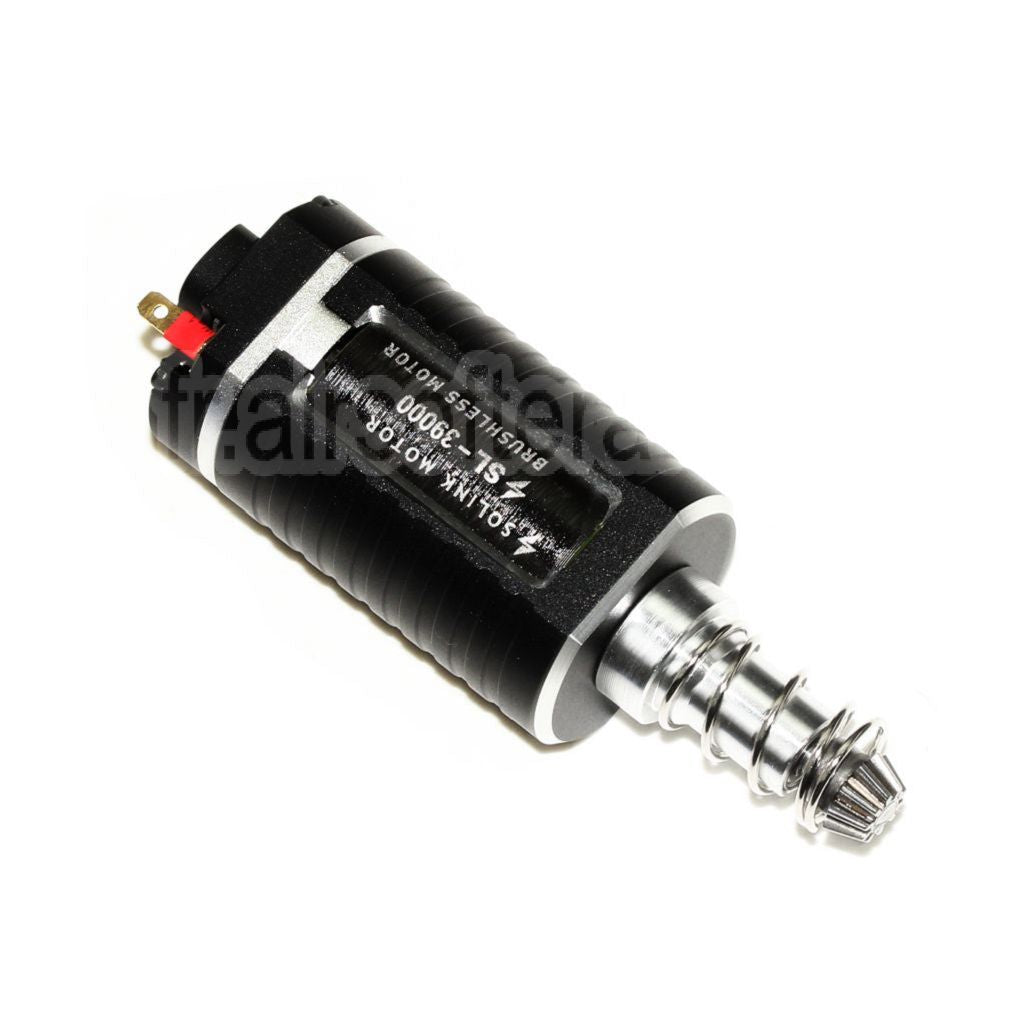 SOLINK SX-1 Advanced Sans Balai Super Grande Vitesse Moteur (Long Axe) 11.1V 39000RPM Convient pour M4 M16 MP5 G3 P90 Série V2 Vitesse Boîte AEG Fusil Airsoft