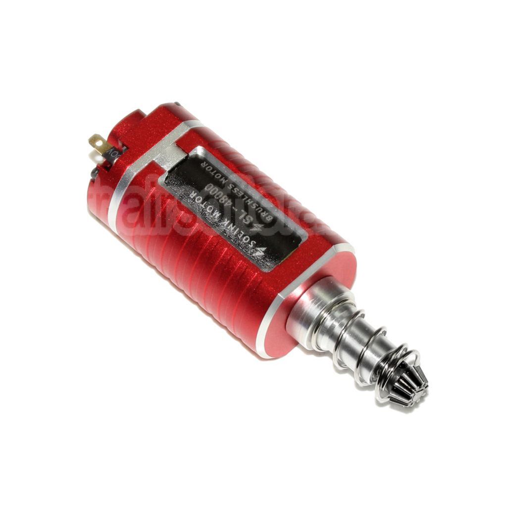 SOLINK SX-1 Advanced Sans Balai Super Grande Vitesse Moteur (Long Axe) 11.1V 48000RPM Convient pour M4 M16 MP5 G3 P90 Série V2 Vitesse Boîte AEG Fusil Airsoft