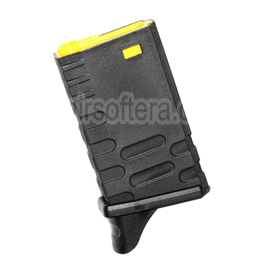 APS 190 Billes Polymère M16VN Hi-Cap Chargeur Colored Core Convient pour M4 M16 Série AEG Fusil Airsoft Noir/Jaune