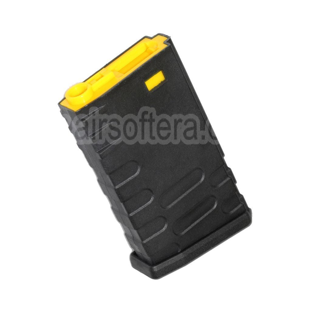 APS 190 Billes Polymère M16VN Hi-Cap Chargeur Colored Core Convient pour M4 M16 Série AEG Fusil Airsoft Noir/Jaune