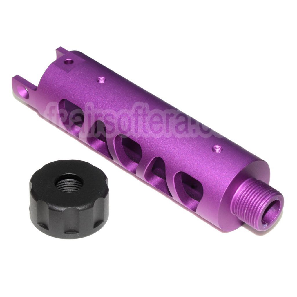 5KU CNC Aluminium Canon Extérieur Type-D Convient pour ACTION ARMY AAP-01 GBB Pistolet Airsoft