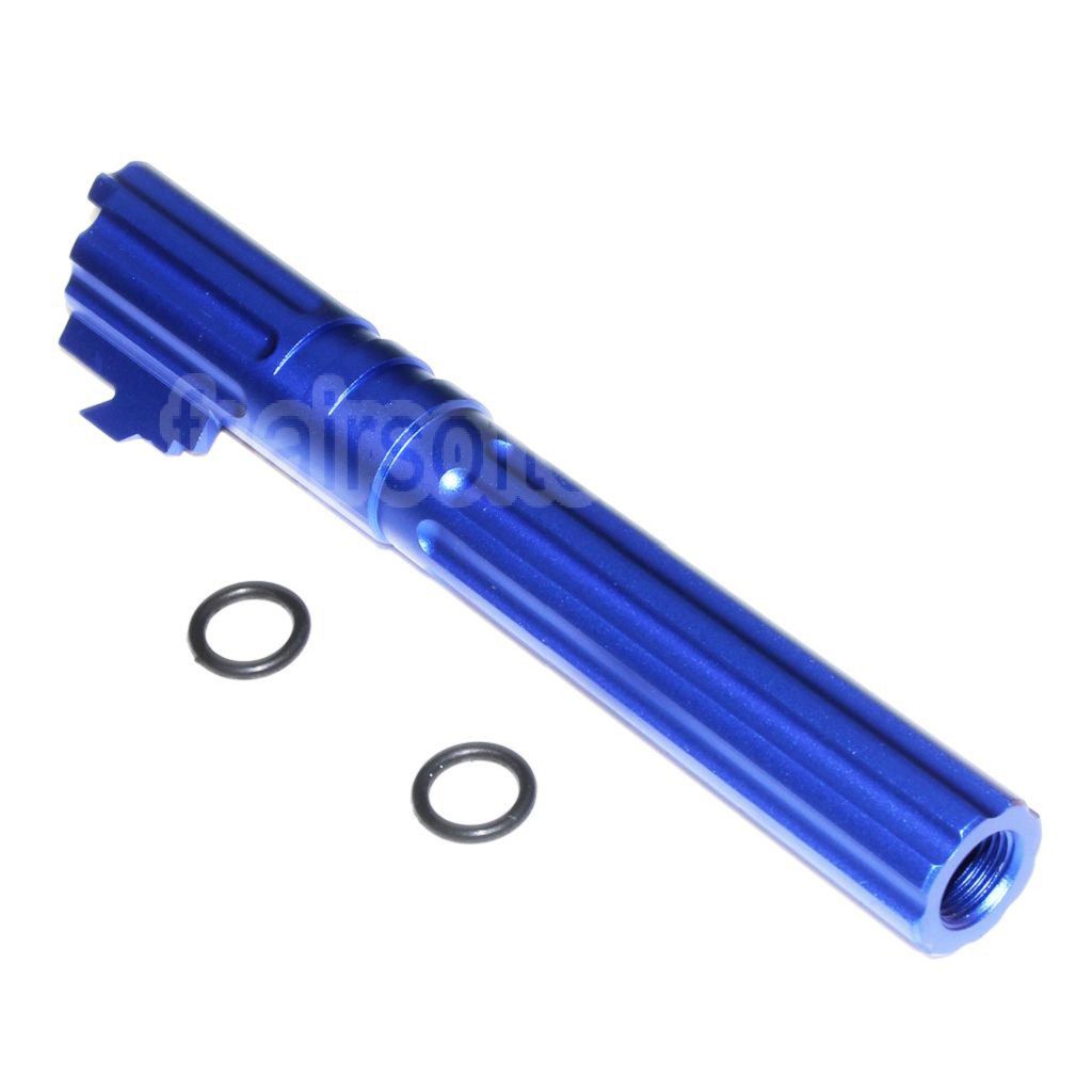 5KU 5 Pouces 123/127mm CNC Aluminium Canon Extérieur +11mm CW sens horaire Convient pour Armorer Works AW WE-TECH Tokyo Marui Hi-Capa 5.1 GBB Pistolet Airsoft