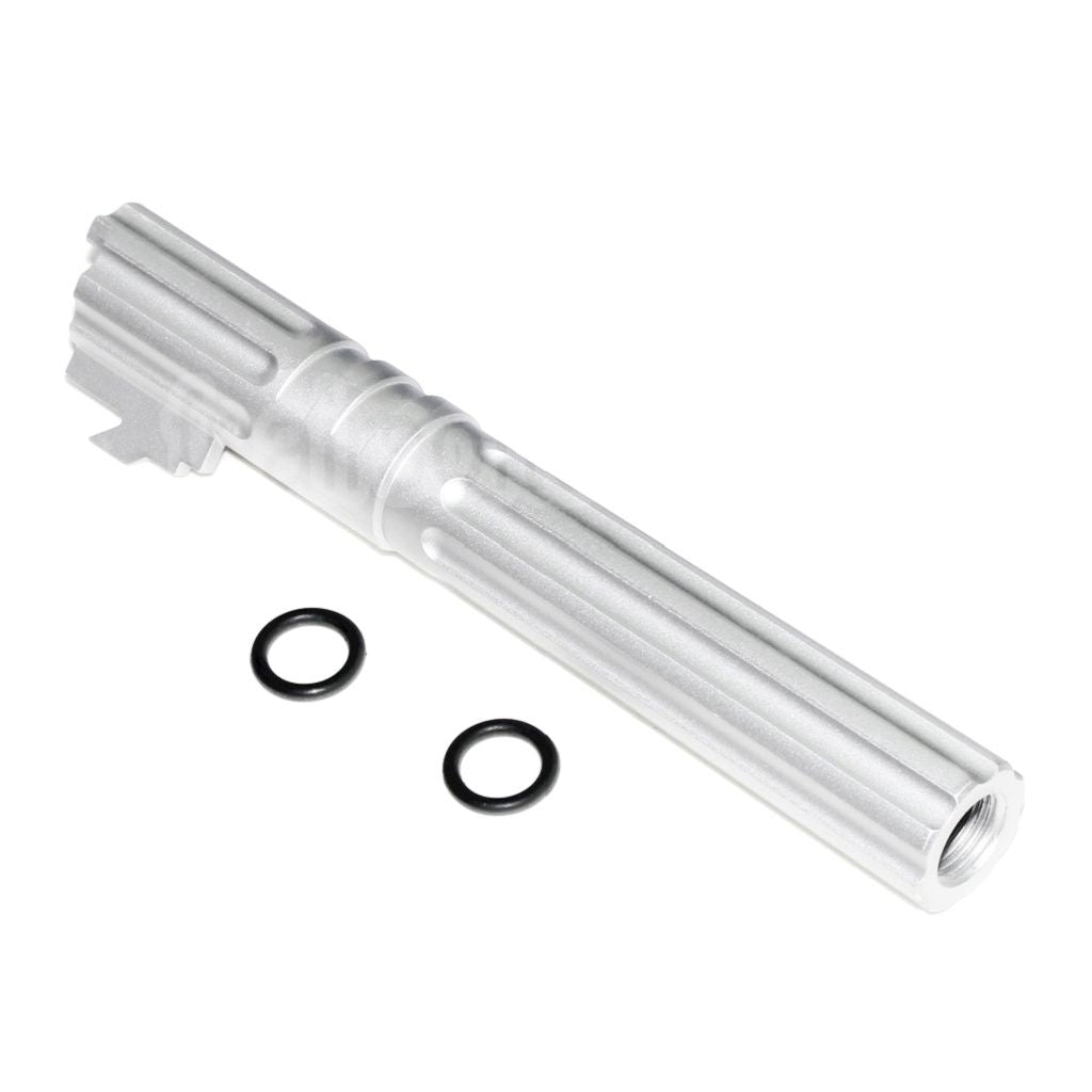 5KU 5 Pouces 123/127mm CNC Aluminium Canon Extérieur +11mm CW sens horaire Convient pour Armorer Works AW WE-TECH Tokyo Marui Hi-Capa 5.1 GBB Pistolet Airsoft