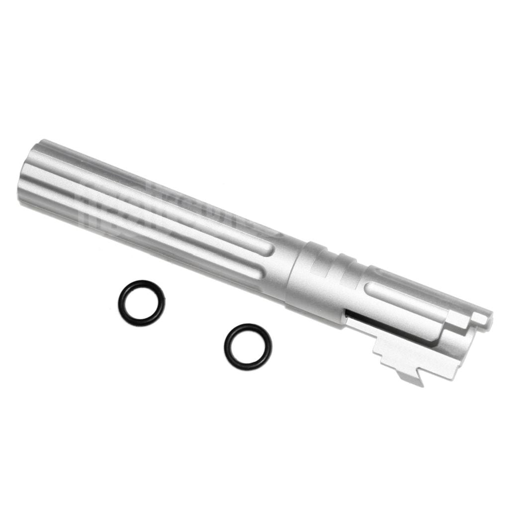 5KU 5 Pouces 123/127mm CNC Aluminium Canon Extérieur +11mm CW sens horaire Convient pour Armorer Works AW WE-TECH Tokyo Marui Hi-Capa 5.1 GBB Pistolet Airsoft