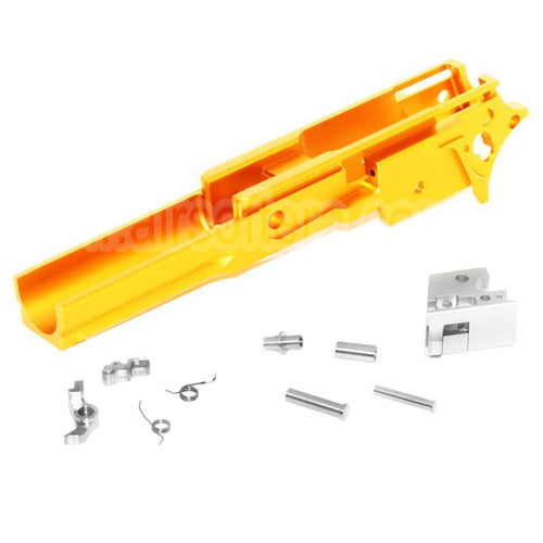 5KU CNC Aluminium Milieu Châssis Type-3 Convient pour Tokyo Marui Hi-Capa Série GBB Pistolet Airsoft