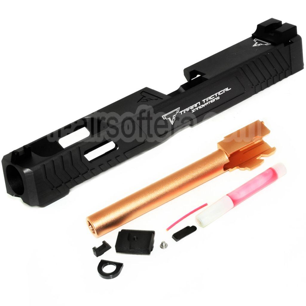 5KU TTI Combat Master CNC G34 Canon Glissière Set Convient pour Tokyo Marui G17 Série GBB Pistolet Airsoft Anthracite Gris