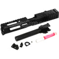 5KU CNC Aluminium 9INE RMR Ready Canon Glissière Set Convient pour WE Tokyo Marui G17 Gen3 Série GBB Pistolet Airsoft Noir