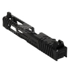 5KU CNC Aluminium 9INE RMR Ready Canon Glissière Set Convient pour WE Tokyo Marui G17 Gen3 Série GBB Pistolet Airsoft Noir